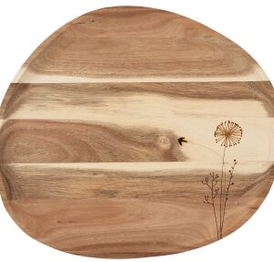 Wunderland Holztablett "Pusteblume"