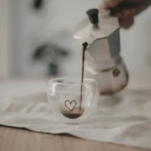 Doppelwandige Gläser - Doppelwandiges Herzglas 50ml